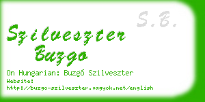 szilveszter buzgo business card